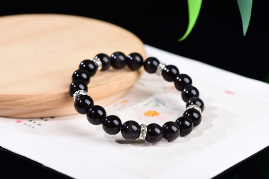 Black Cat's Eye Healing Bracelet - Emotional Balance Collection