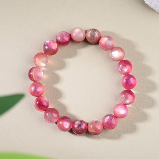 "Blush Whisper"-Natural Pink Lepidolite Stretch Bracelet