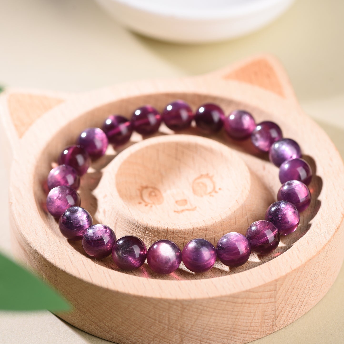 "Twilight Murmur"-Natural Purple Lepidolite Stretch Bracelet