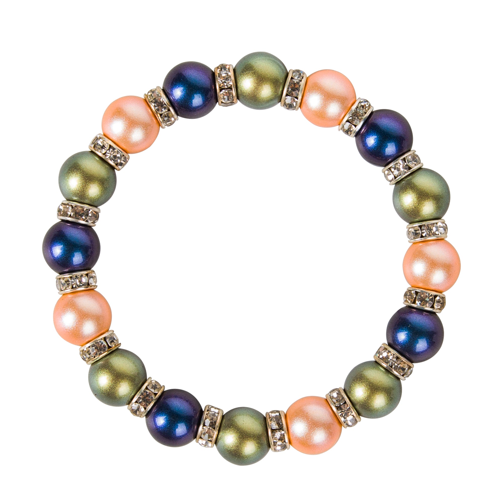 Colorful Shell Pearl Healing Bracelet - Emotional Balance Collection