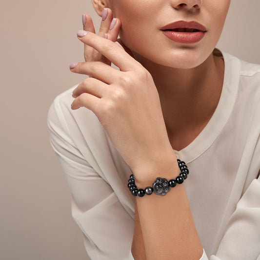 Money Attraction Cat Bracelet - Perfect Gifts For Women (Obsidian Paw)