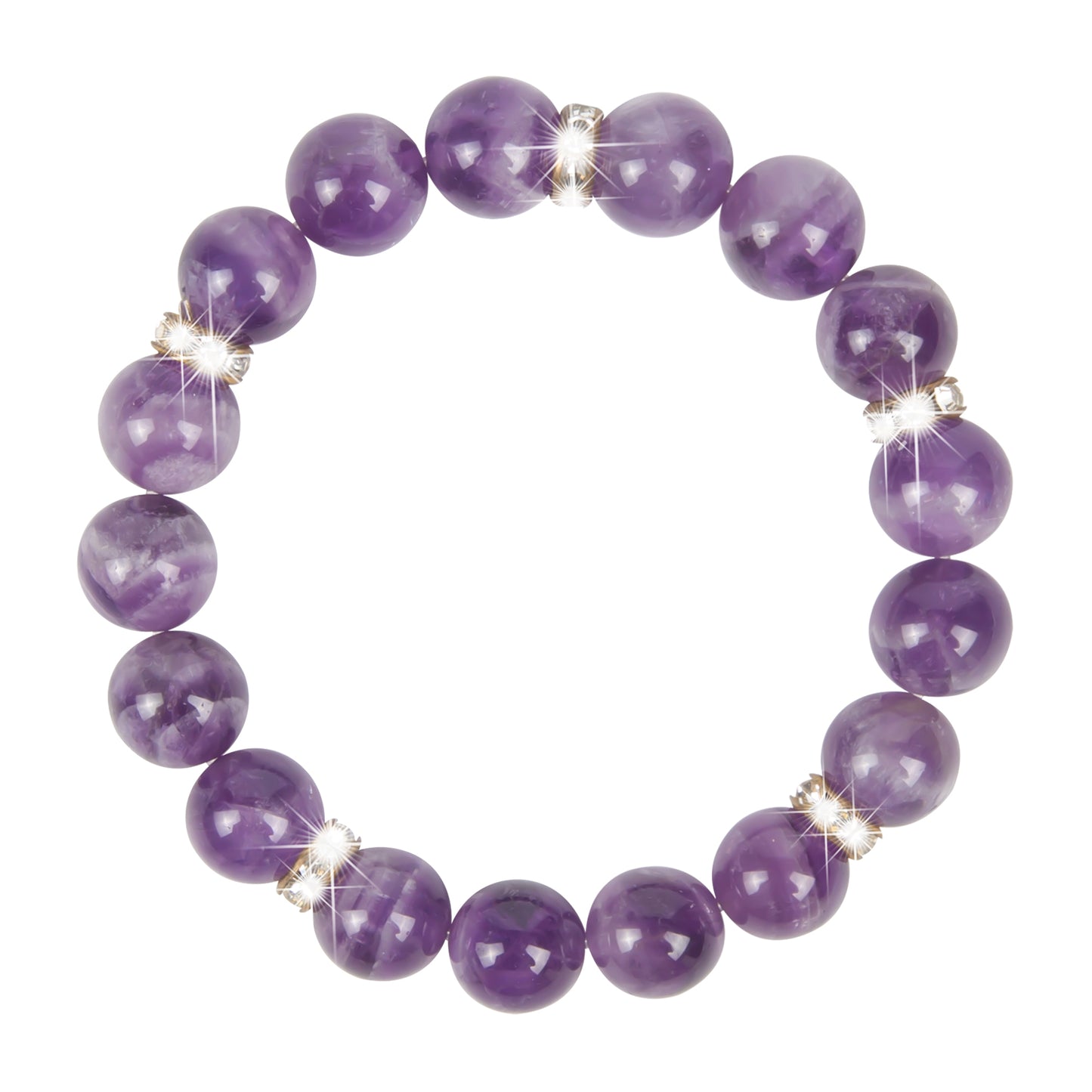 Amethyst Healing Bracelet - Serenity &amp; Clarity Collection