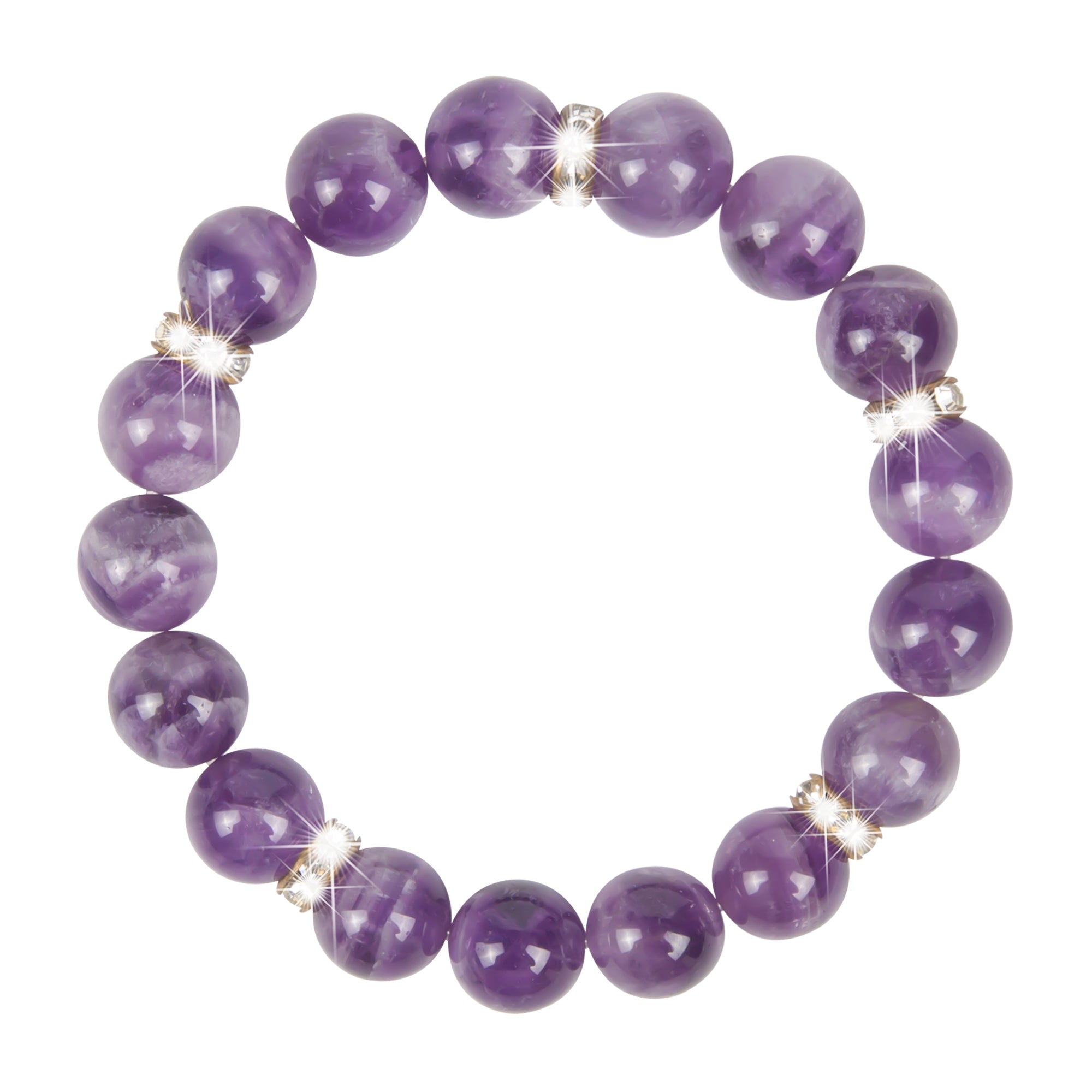 Amethyst Healing Bracelet - Serenity &amp; Clarity Collection
