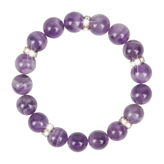 Amethyst Healing Bracelet - Serenity &amp; Clarity Collection
