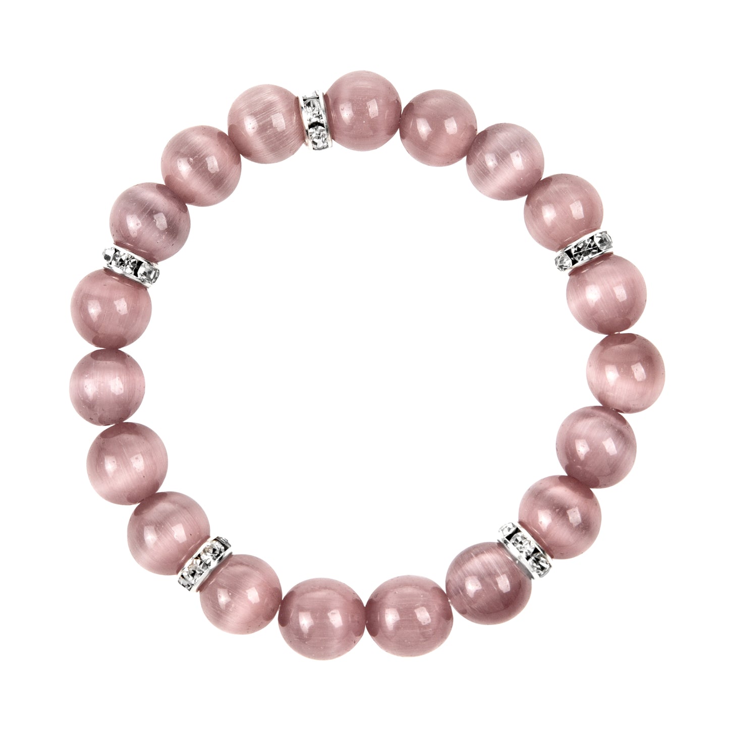 Light Purple Cat's Eye Healing Bracelet - Dreamy Serenity Collection