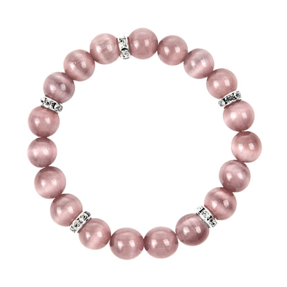 Light Purple Cat's Eye Healing Bracelet - Dreamy Serenity Collection