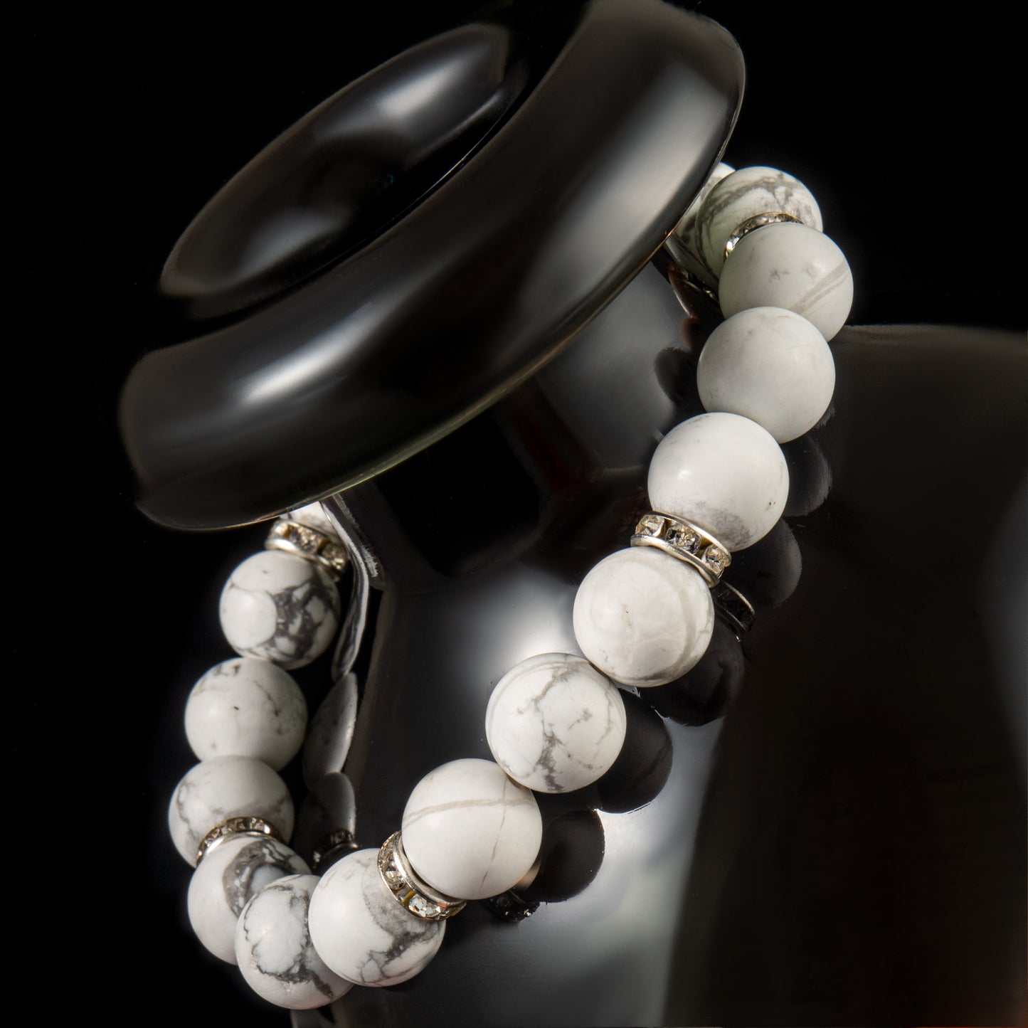 White Turquoise Healing Bracelet - Serene Skies Collection