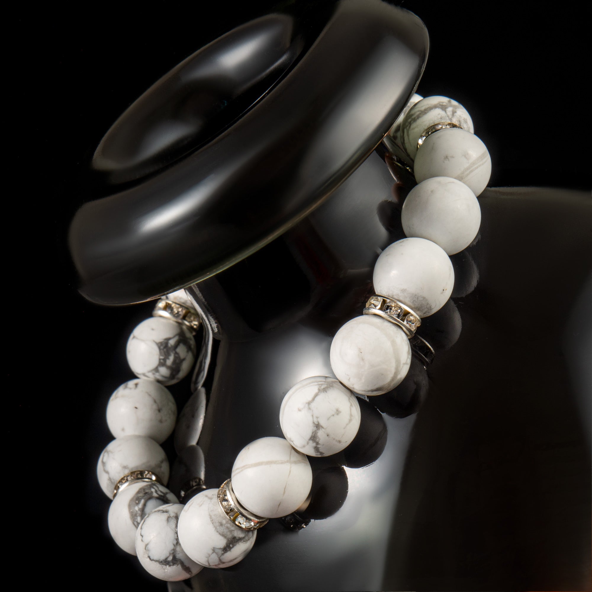 White Turquoise Healing Bracelet - Serene Skies Collection