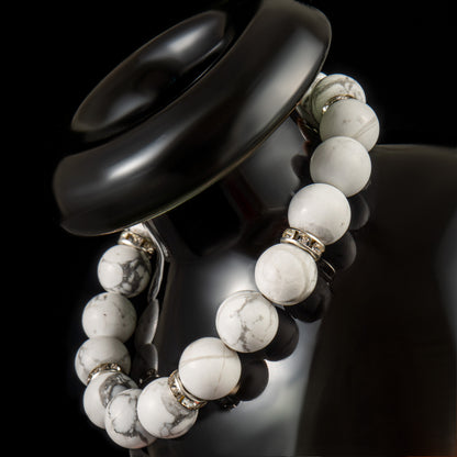 White Turquoise Healing Bracelet - Serene Skies Collection