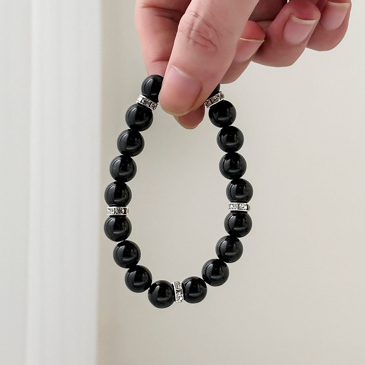 Black Cat's Eye Healing Bracelet - Emotional Balance Collection