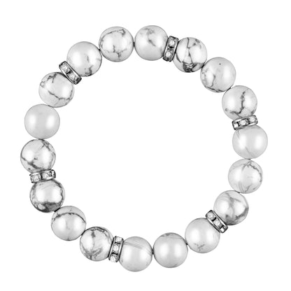 White Turquoise Healing Bracelet - Serene Skies Collection