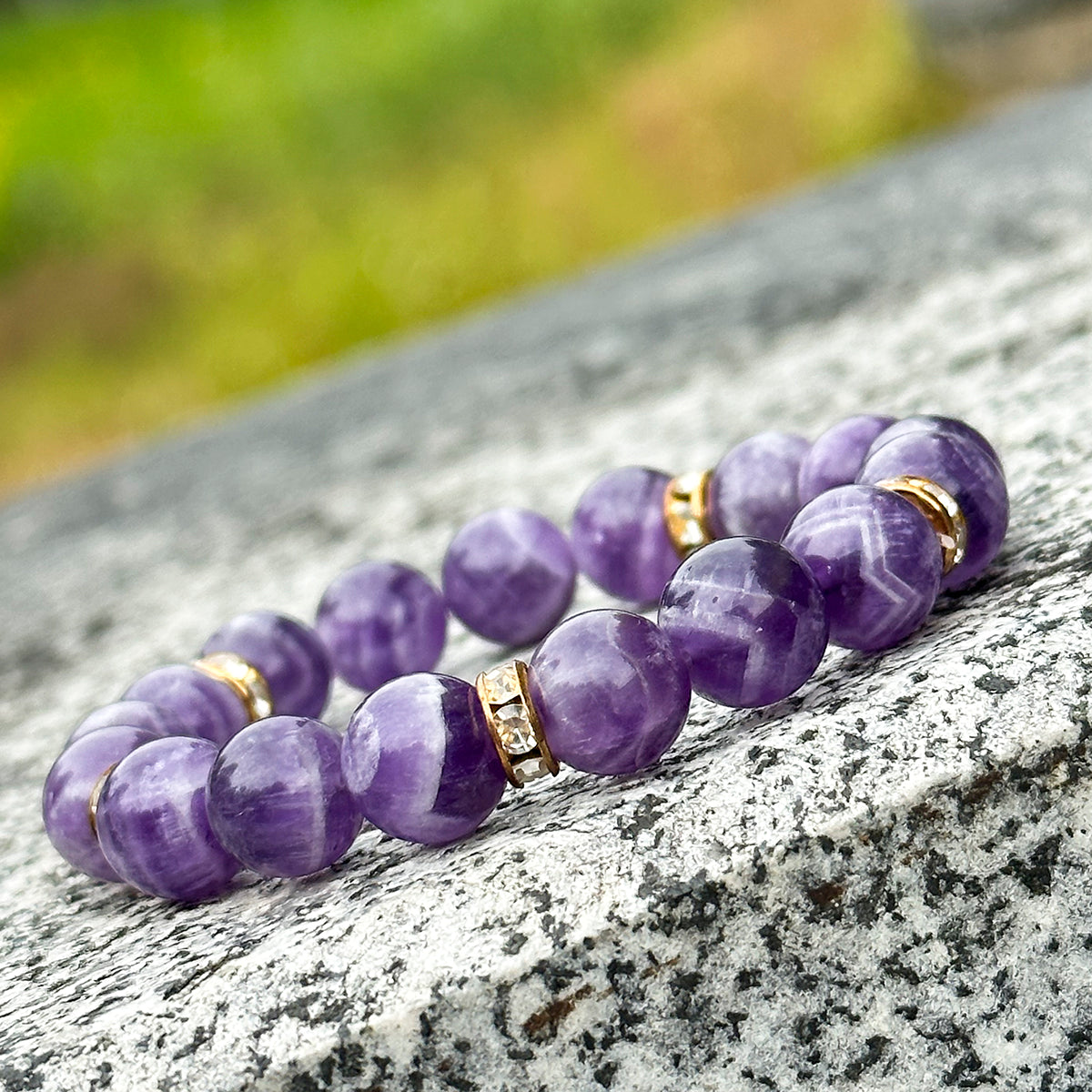 Amethyst Healing Bracelet - Serenity &amp; Clarity Collection