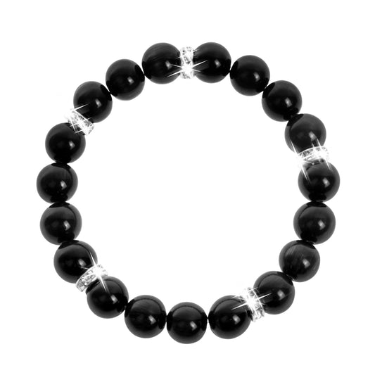 Black Cat's Eye Healing Bracelet - Emotional Balance Collection