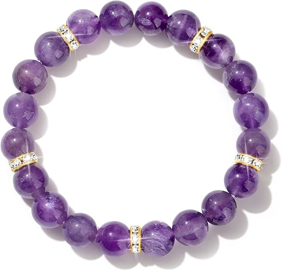Amethyst Healing Bracelet - Serenity &amp; Clarity Collection
