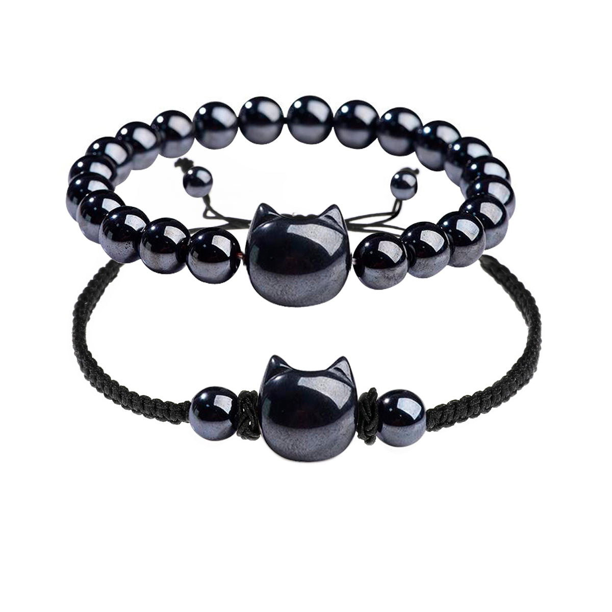 Money Attraction Twin-Bracelet Set - Ultimate Gift Collection ( Hematite )