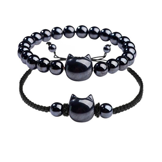 Money Attraction Twin-Bracelet Set - Ultimate Gift Collection ( Hematite )
