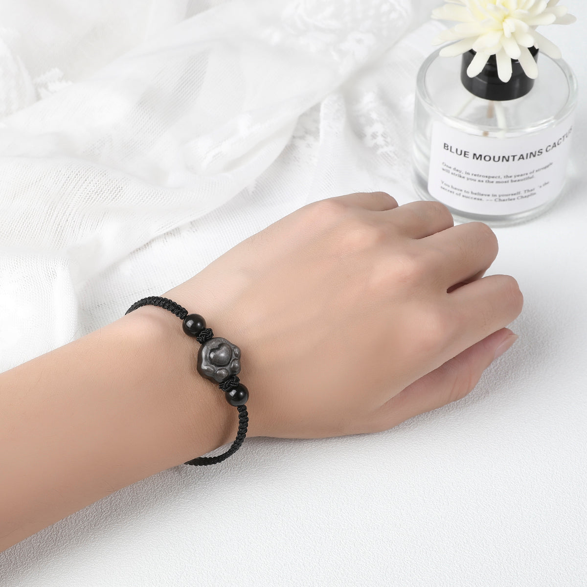 Money Attraction Cat Bracelet - Perfect Gifts For Women (Obsidian Paw)