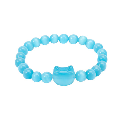 Money Attraction Cat Bracelet - Perfect Gifts For Women (Aquamarine Cat Eye)