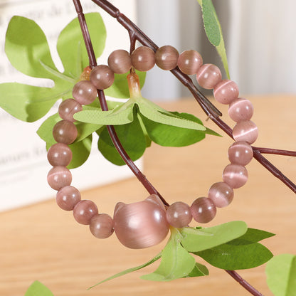 Money Attraction Cat Bracelet - Perfect Gifts For Women (Light Purple Cat Eye)