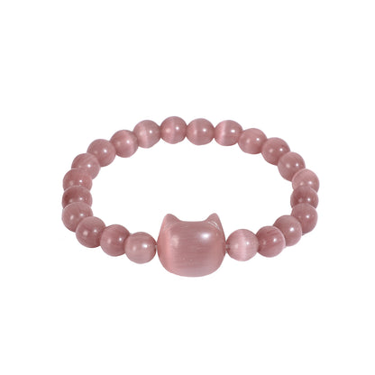 Money Attraction Cat Bracelet - Perfect Gifts For Women (Light Purple Cat Eye)