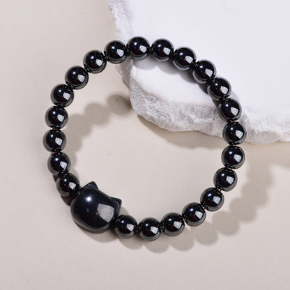 Money Attraction Cat Bracelet - Perfect Gifts For Women（Hematite）