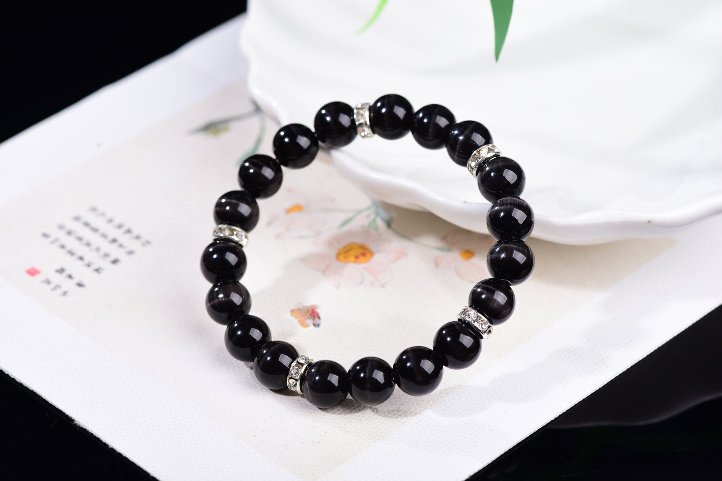 Black Cat's Eye Healing Bracelet - Emotional Balance Collection