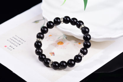 Black Cat's Eye Healing Bracelet - Emotional Balance Collection
