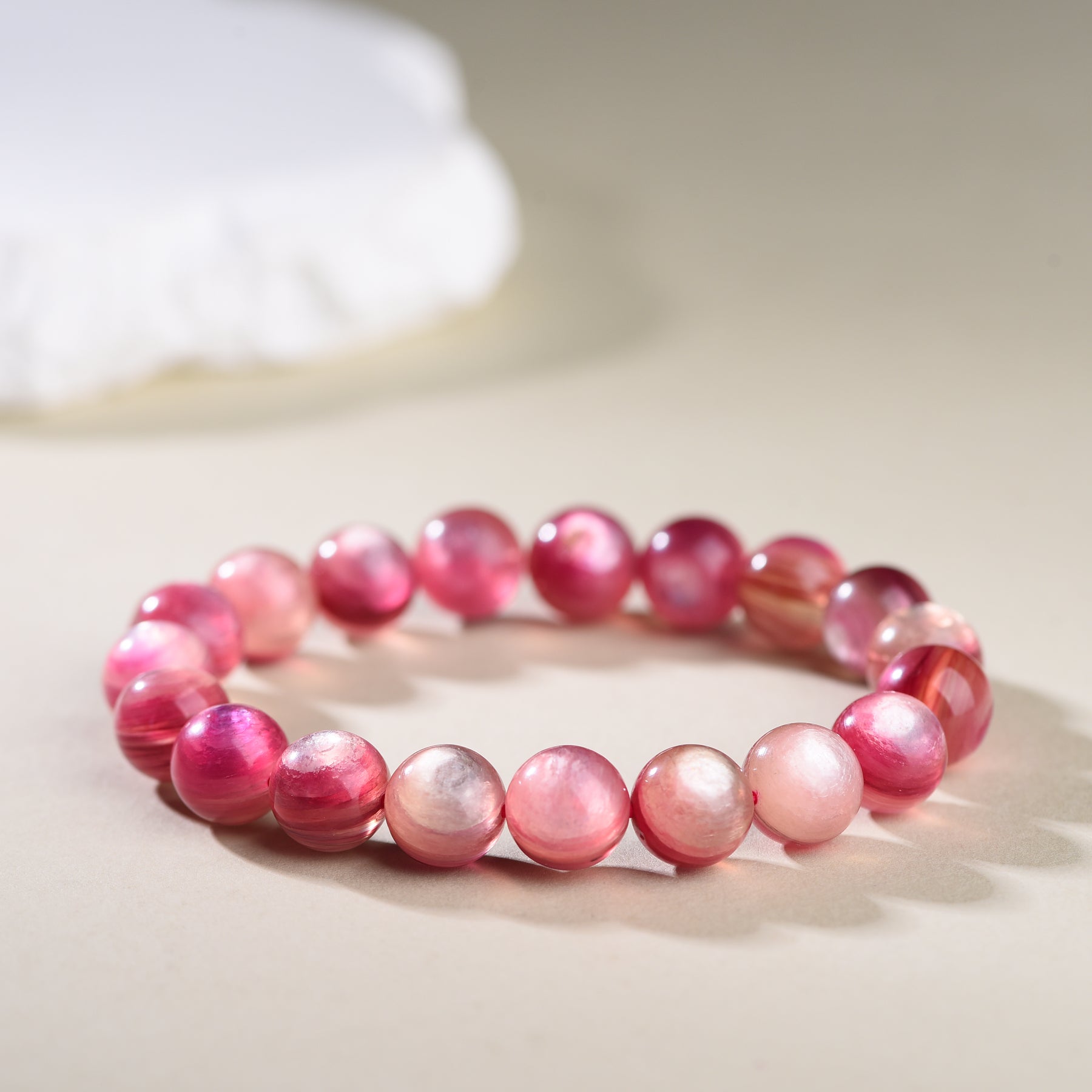 "Blush Whisper"-Natural Pink Lepidolite Stretch Bracelet