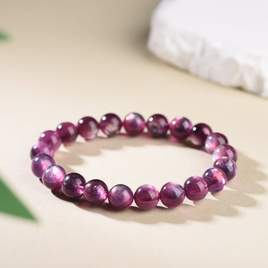 Purple Lepidolite Stretch Bracelet