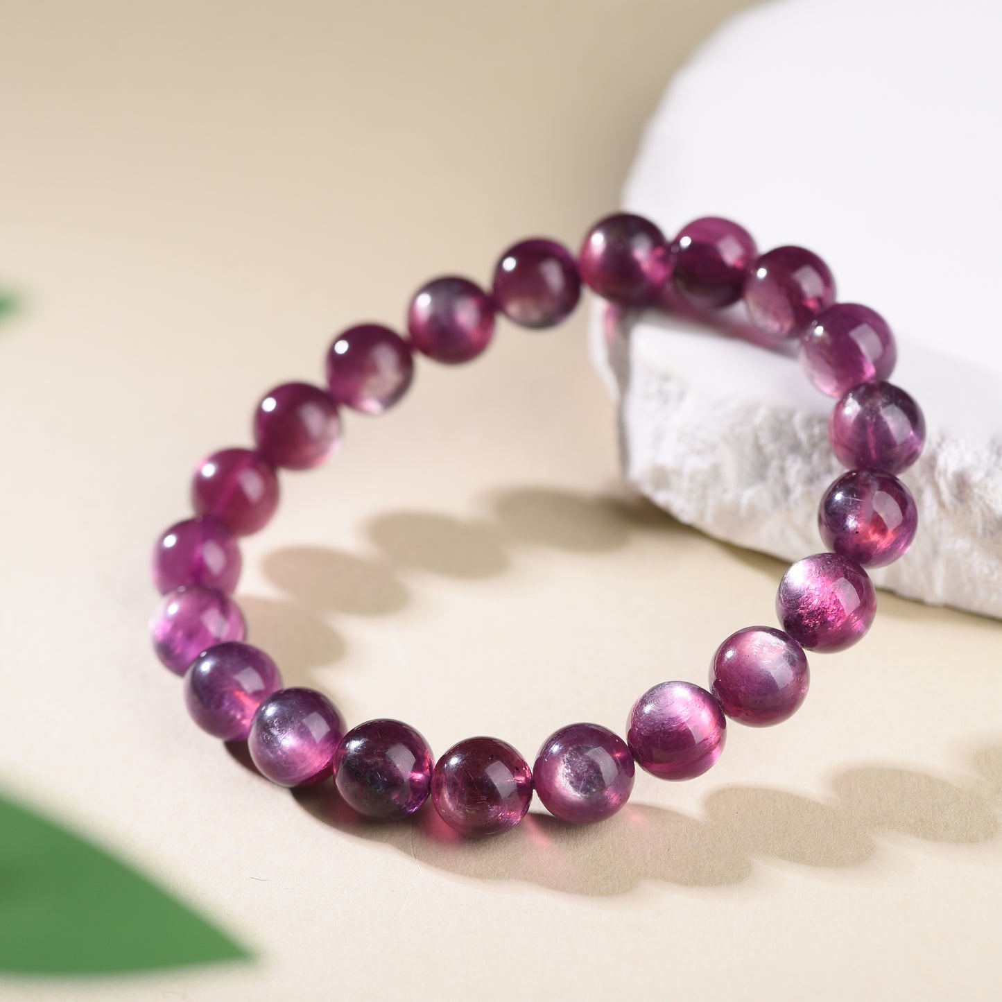 "Twilight Murmur"-Natural Purple Lepidolite Stretch Bracelet