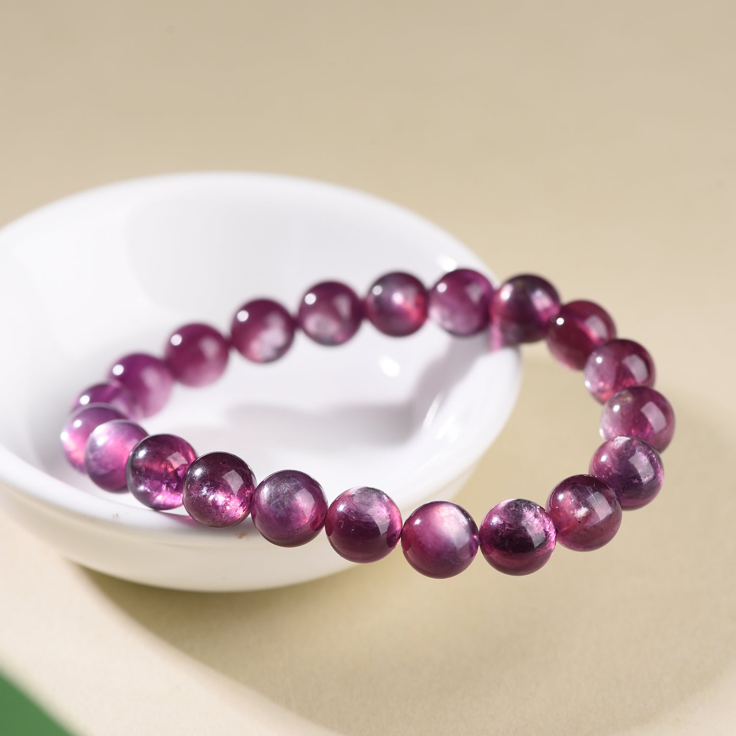 "Twilight Murmur"-Natural Purple Lepidolite Stretch Bracelet