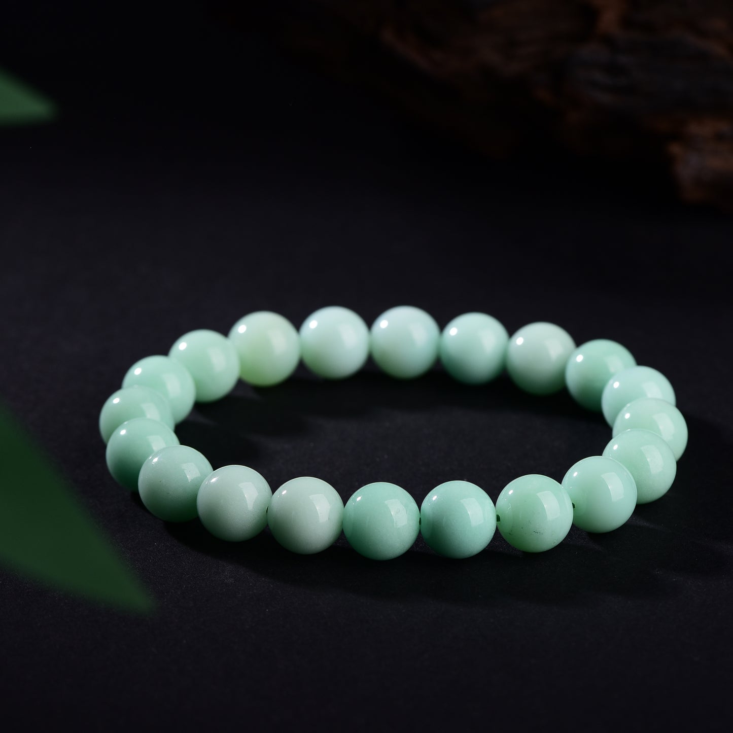 "Oasis Whisper"-Natural Australian Chrysoprase Stretch Bracelet