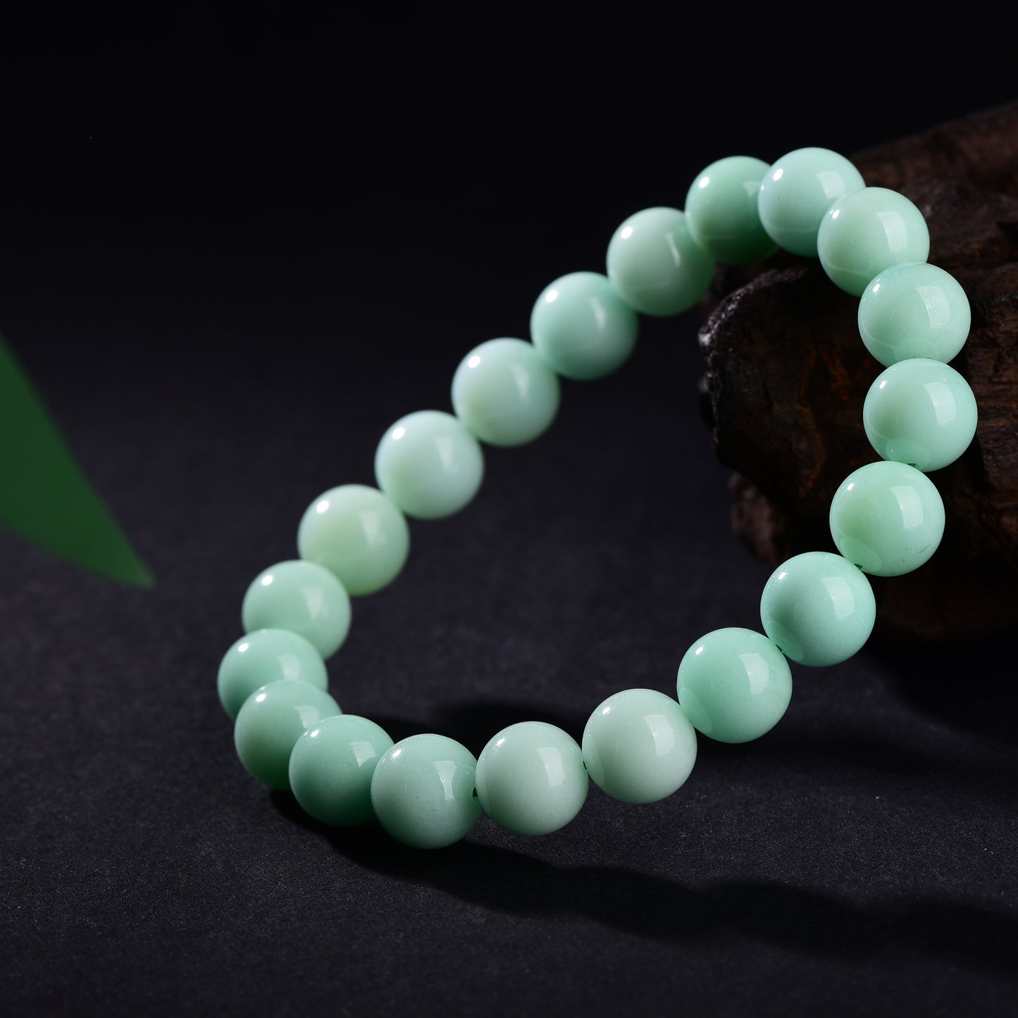 "Oasis Whisper"-Natural Australian Chrysoprase Stretch Bracelet