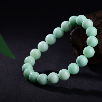 "Oasis Whisper"-Natural Australian Chrysoprase Stretch Bracelet