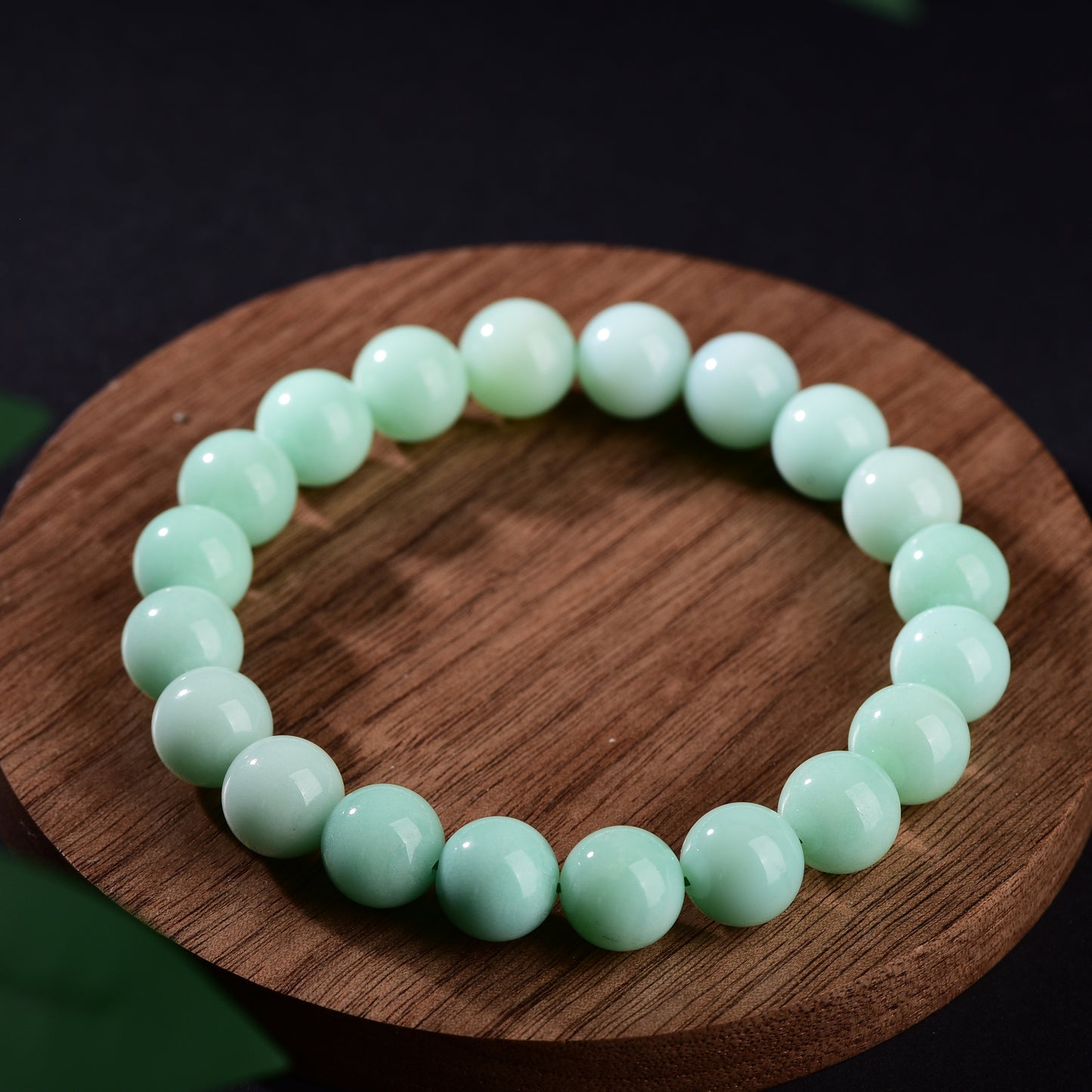 "Oasis Whisper"-Natural Australian Chrysoprase Stretch Bracelet