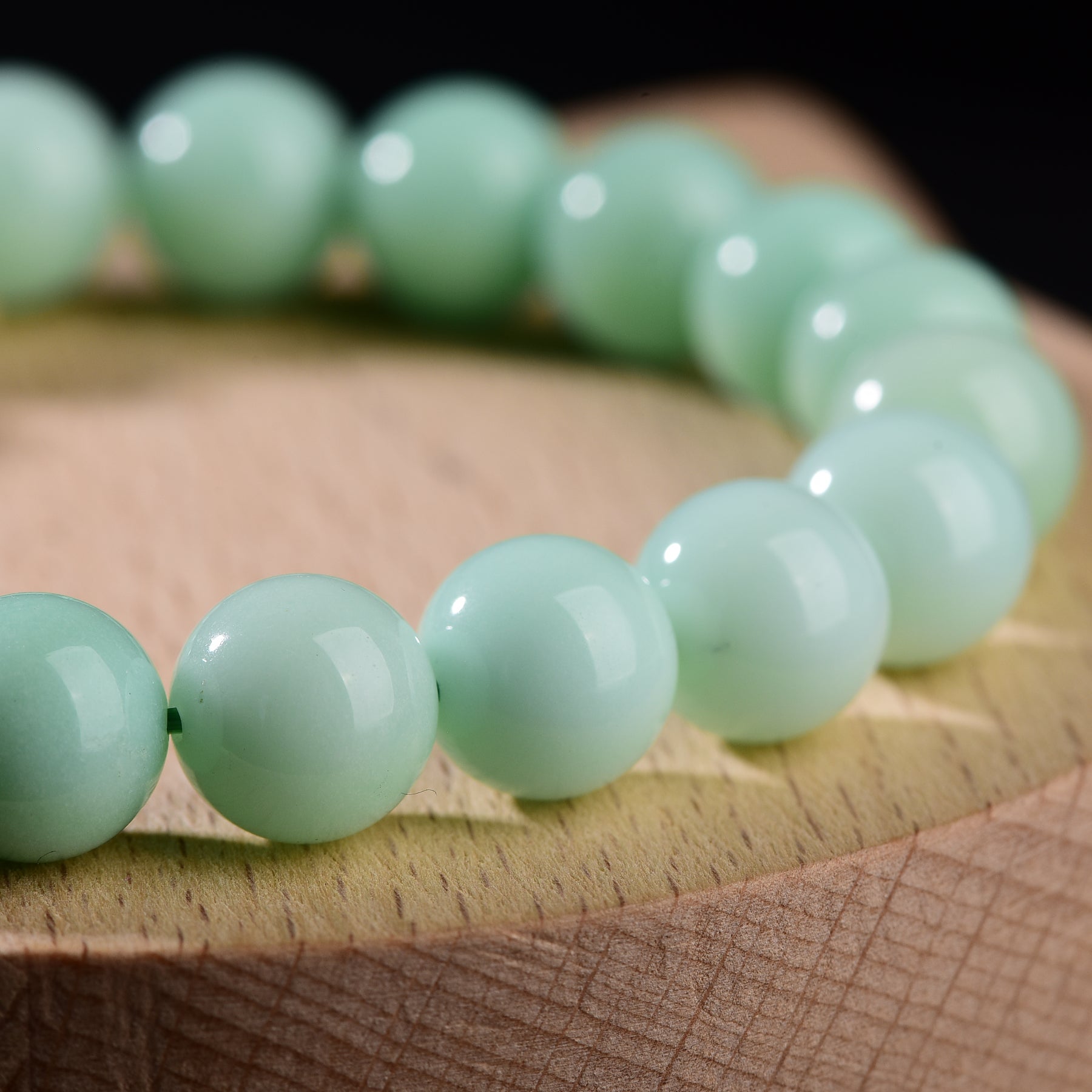 "Oasis Whisper"-Natural Australian Chrysoprase Stretch Bracelet