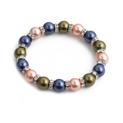 Colorful Shell Pearl Healing Bracelet - Emotional Balance Collection