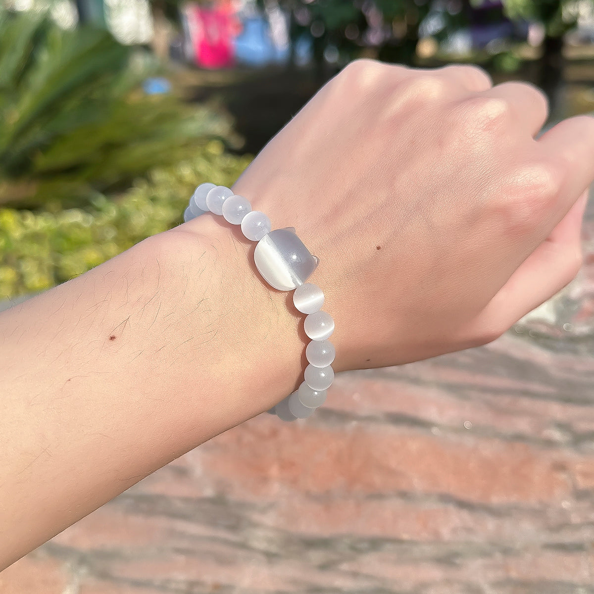 Money Attraction Cat Bracelet - Perfect Gifts For Women (White Cat Eye)