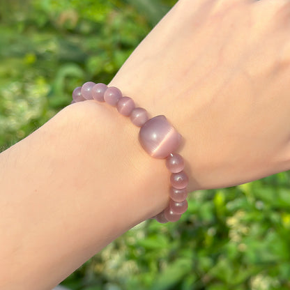 Money Attraction Cat Bracelet - Perfect Gifts For Women (Light Purple Cat Eye)