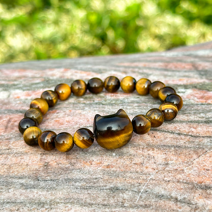 Money Attraction Cat Bracelet - Perfect Gifts For Women (Tiger's Eye)