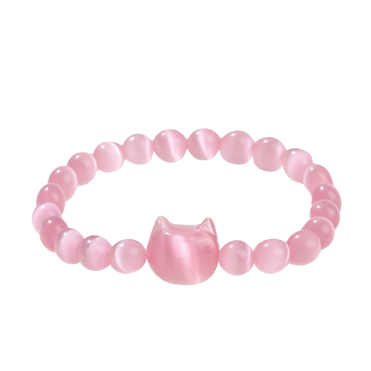 Money Attraction Cat Bracelet - Perfect Gifts For Women (Pink Cat Eye)