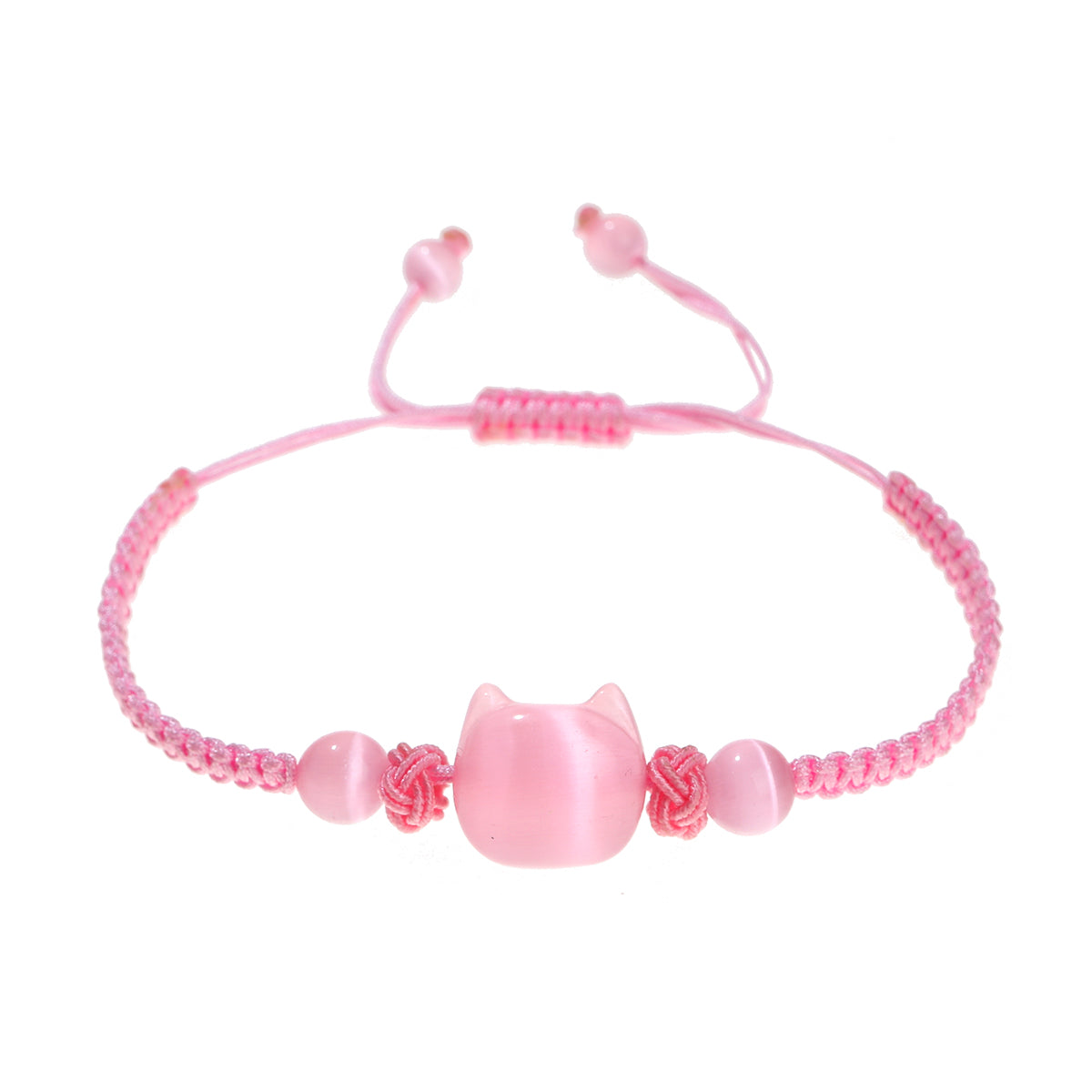Money Attraction Cat Bracelet - Perfect Gifts For Women (Pink Cat Eye)