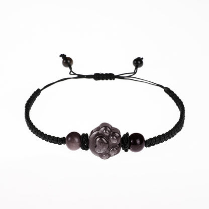 Money Attraction Cat Bracelet - Perfect Gifts For Women (Obsidian Paw)