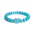 Money Attraction Cat Bracelet - Perfect Gifts For Women (Aquamarine Cat Eye)