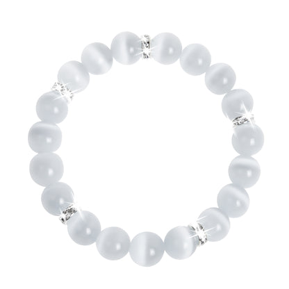 White Cat's Eye Healing Bracelet - Pure Serenity Collection